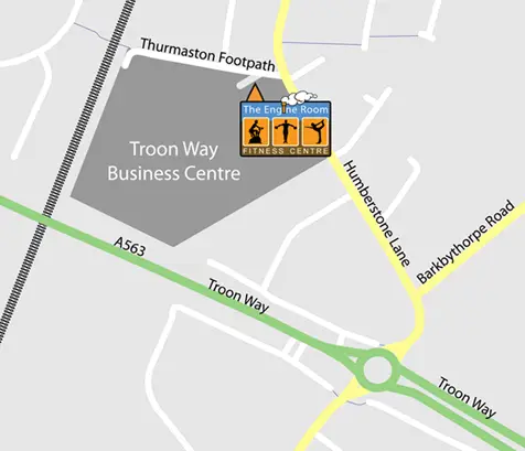 Map for The Engine Room Gym, Leicester